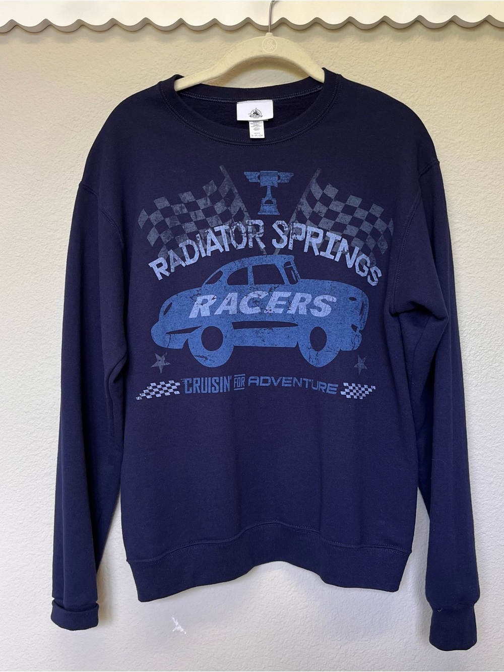 Disney Parks Navy Radiator Springs Racers Graphic Crewneck